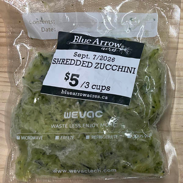 Frozen Zucchini - Shredded